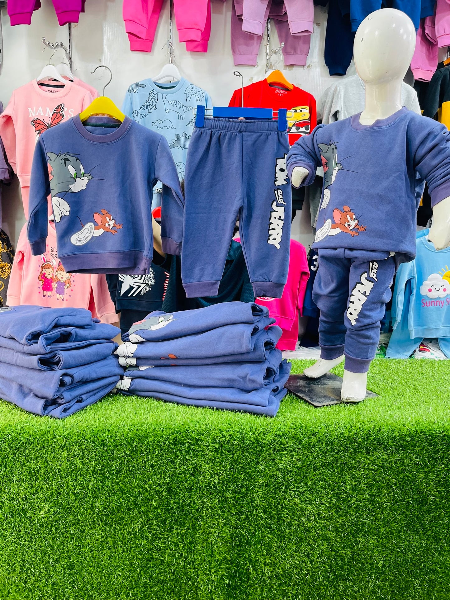 WINTER FLEECE TRACKSUIT(T&J FACE PURPLE)