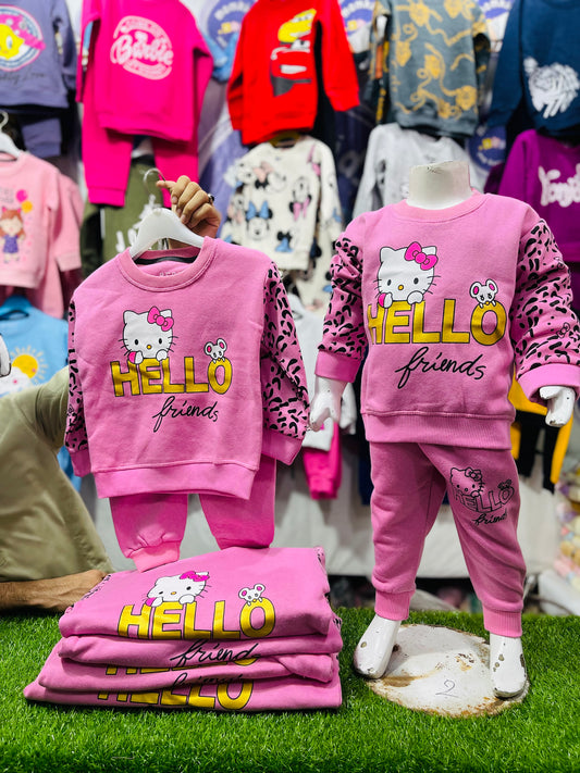 WINTER FLEECE TRACKSUIT(HELLO KITTY)