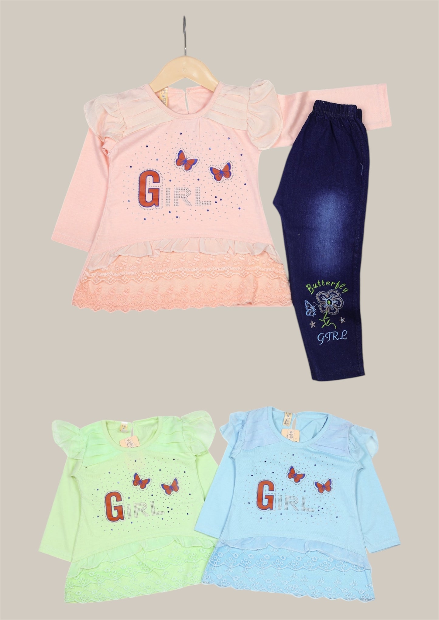 (Pent and shirts for girls(2 piece)3026