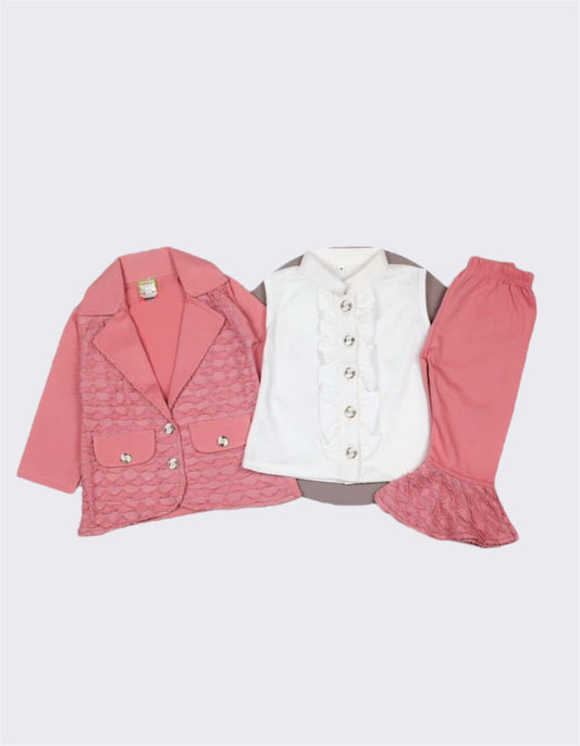 Coat set for girls (3 piece)3002