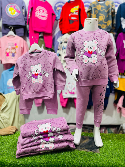 WINTER FLEECE TRACKSUIT(Bear love)