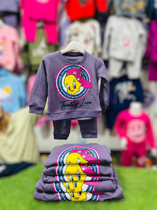 WINTER FLEECE TRACKSUIT(Tweety) we’re