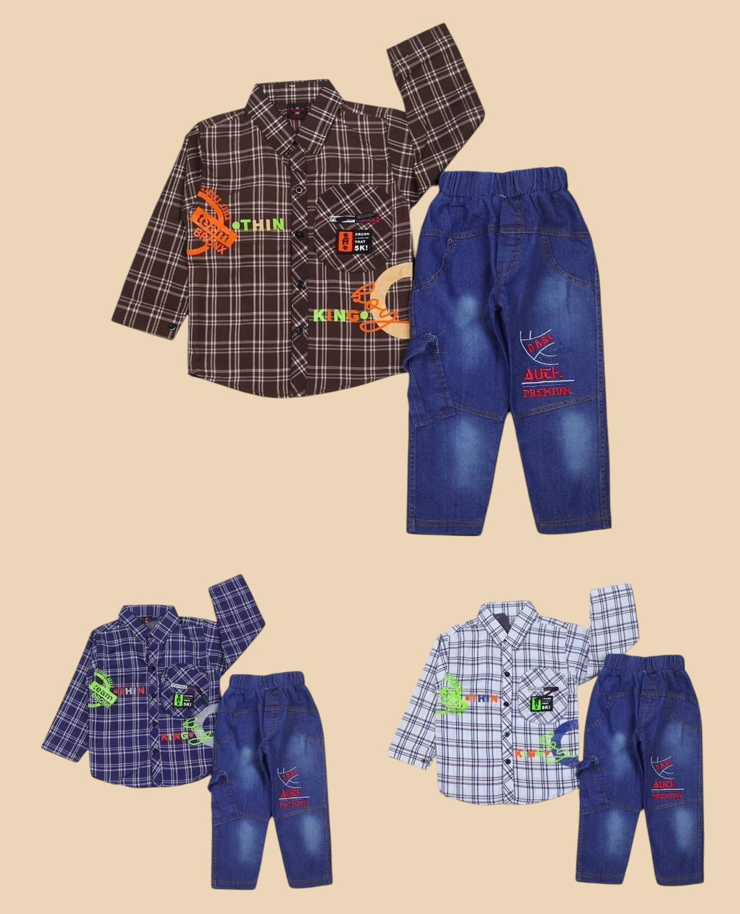 (Pent and shirts for boy (2 piece)1019