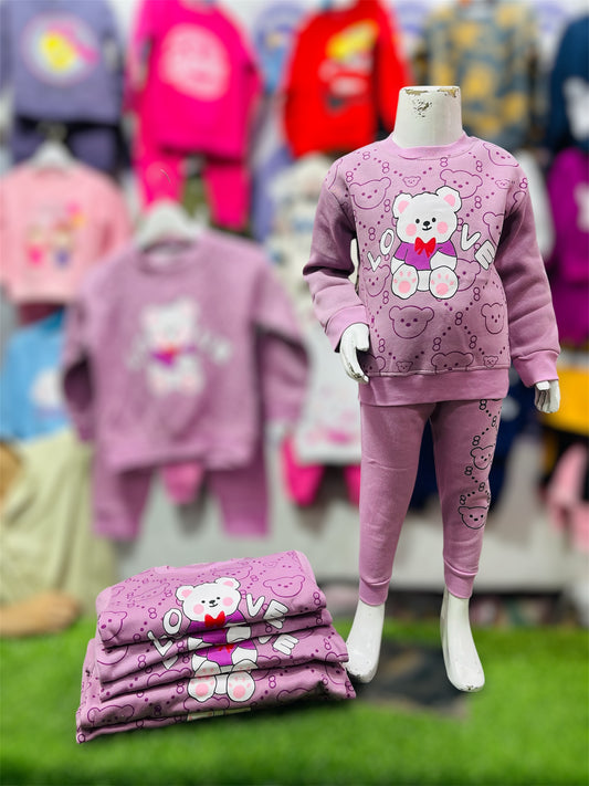 WINTER FLEECE TRACKSUIT(Bear love)