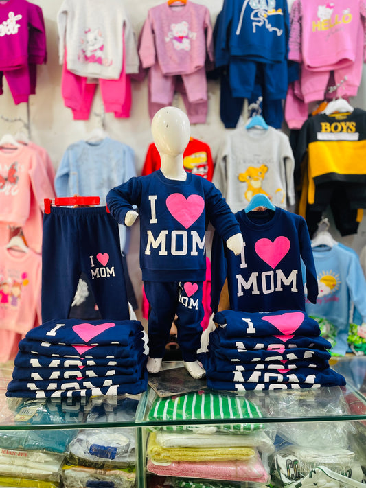 WINTER FLEECE TRACKSUIT(I LOVE MOM)