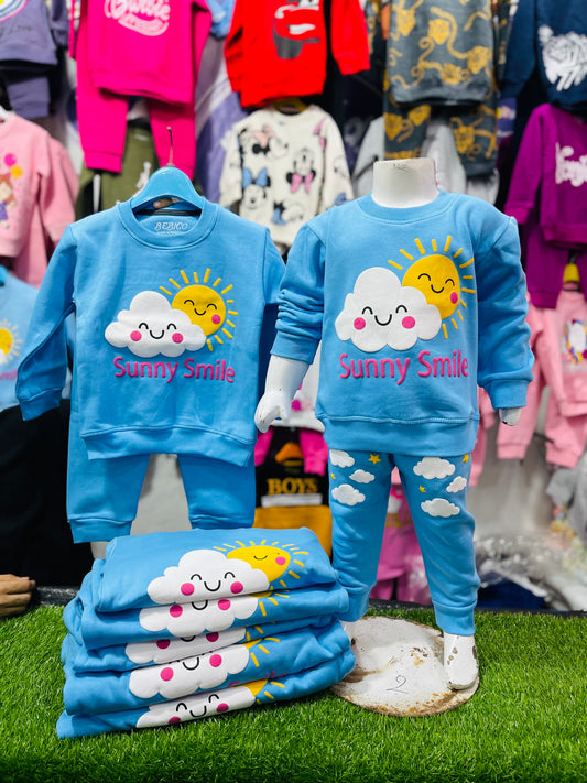 WINTER FLEECE TRACKSUIT(Sunny smile)